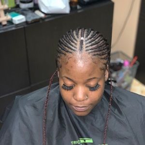 Tribal top with knotless back